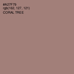 #A27F79 - Coral Tree Color Image